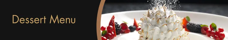 Dessert Menu